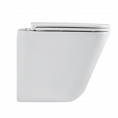 Подвесной унитаз безободковый Terminus Ватикан Монолит 490х340 белый Альметьевск - фото 4