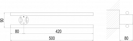 Полка Электро П2 КРУГ 500х90 NEW Альметьевск - фото 3