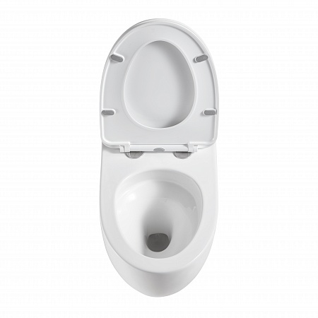 Подвесной унитаз безободковый Terminus Енисей Монолит 560х390 белый Альметьевск - фото 3