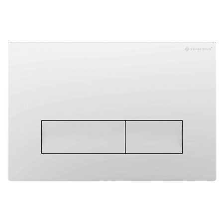 Клавиша смыва для инсталляции Terminus Classic кнопка прямоугольник цвет белый Альметьевск - фото 1